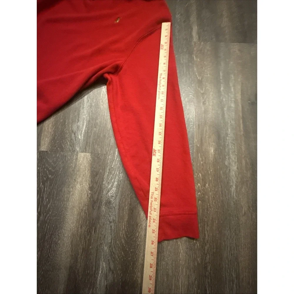 Polo Ralph Lauren Estate Rib 1/4 Zip Pullover Sweater Red Men's XXL Pony Logo